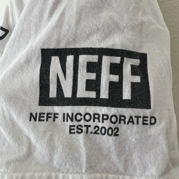 Neff Mens M28 X Disney Mickey Mouse Crew Neck T-Shirt Tee White Medium - Picture 4 of 8